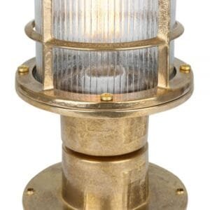 Tulia Brass Outdoor Column Pathway Light IP64 Brass Outdoor Lights Great Lighting UK Ltd